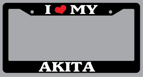 Black license plate frame - black,